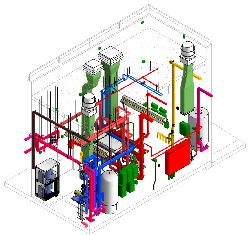 MEPF scan to bim lod 350