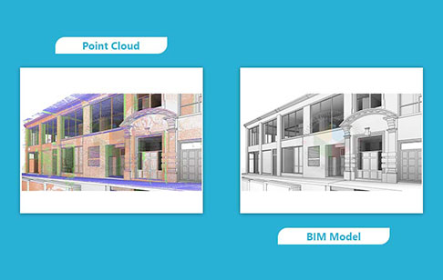 90,000 Sq.Ft. of Point Cloud to BIM Conversion